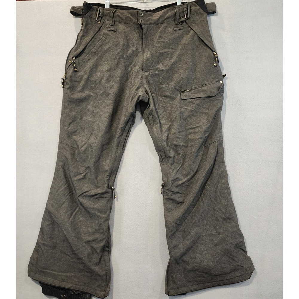 Empyre 10000MM Snowboard Ski Pants‎ Men's XL Gray Waterproof Insulated Cargo